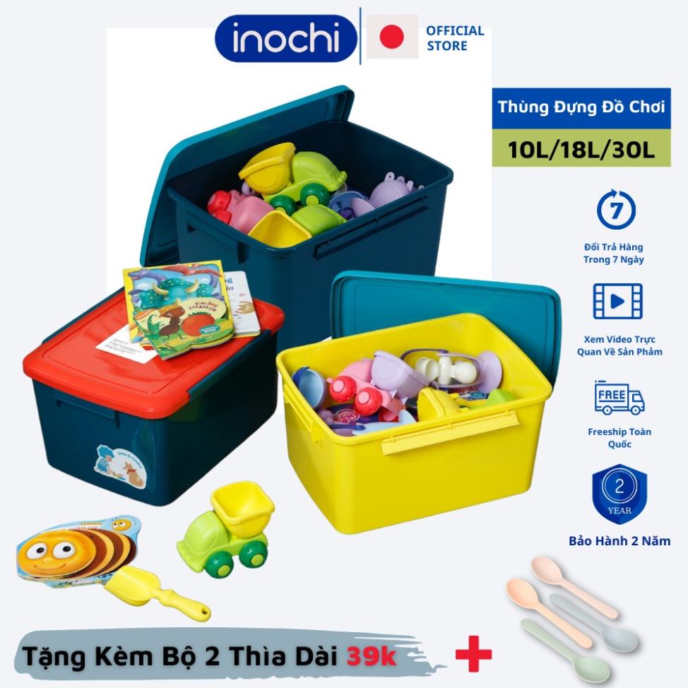 Thùng nhựa Đựng Đồ Chơi Cho Bé Notoro inochi Cao Cấp Đựng Đồ Chơi An Toàn loại 18L loại lớn