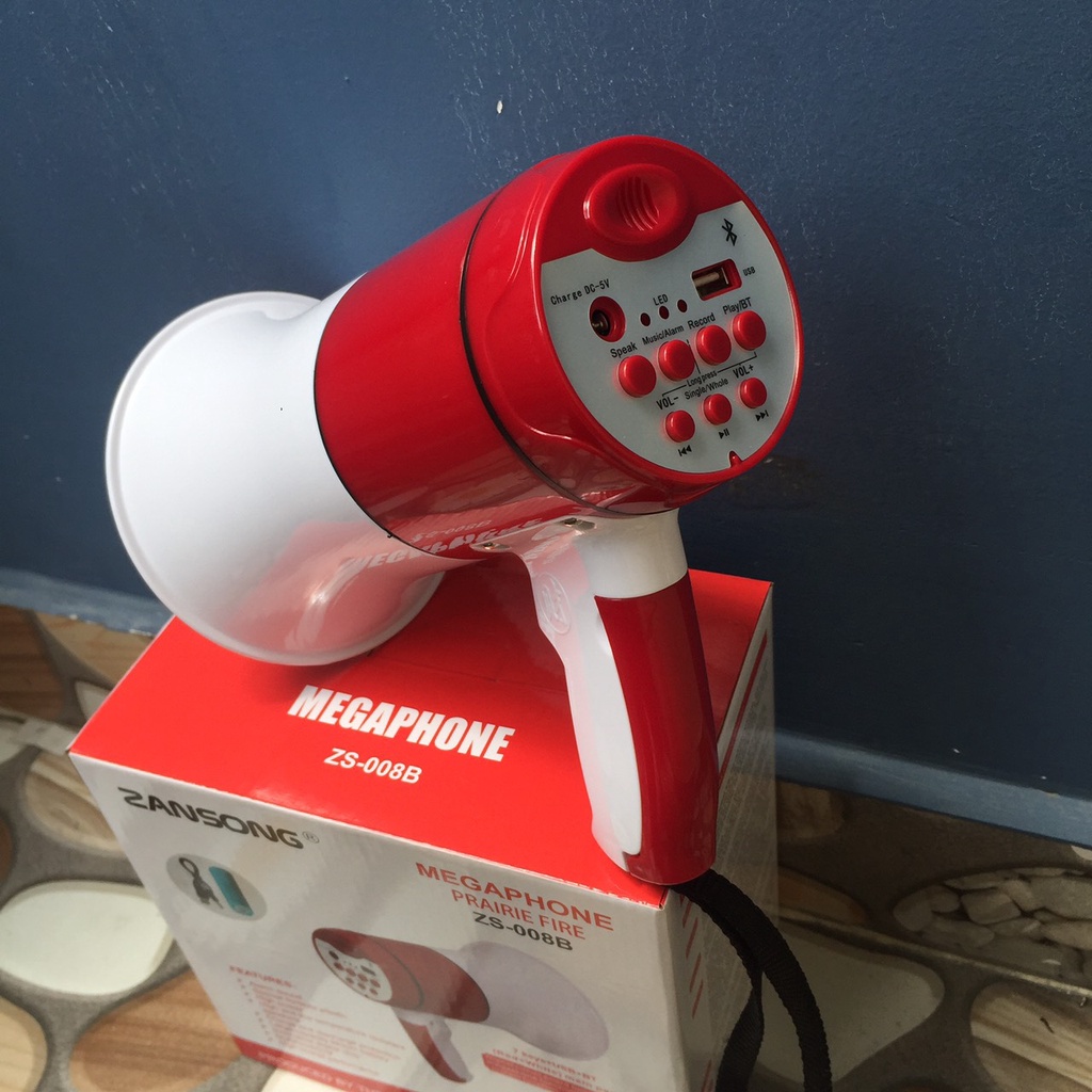 Loa phóng thanh ZANSONG / MARKETSTAR âm thanh cực to, chức năng ghi âm , loa cầm tay, hỗ trợ usb, âm thanh hay