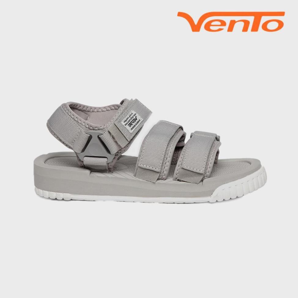 Giày Sandal Vento nữ nam, Sandal Vento 3 Quai SD9801 Đen