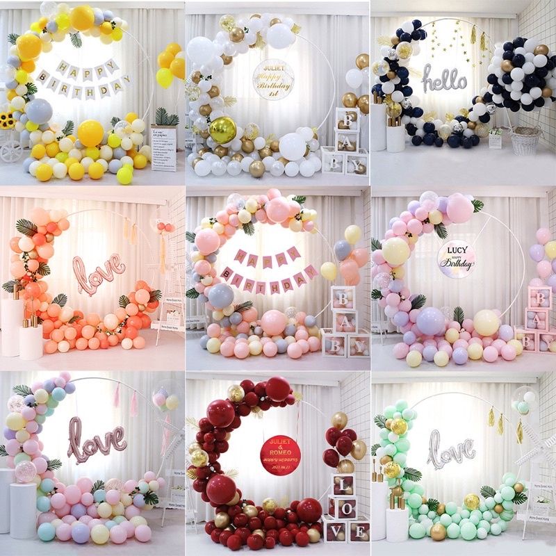 Sét bóng trang trí trên trụ tròn