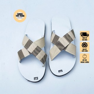 Dép sandal quai chéo nữ nam SANDALTHOITRANG