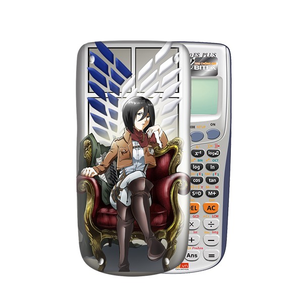 Ốp máy tính Casio/Nắp máy tính Casio Nhân Vật Hoạt Hình Attack On Titan 007