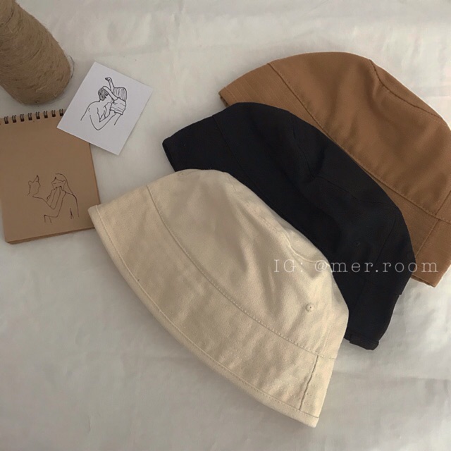 (HÌNH THẬT) Mũ bucket vành cụp (4 màu)