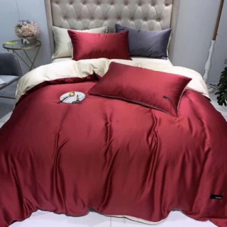 Bộ vỏ chăn ga gối lụa tencel Chushi 60s