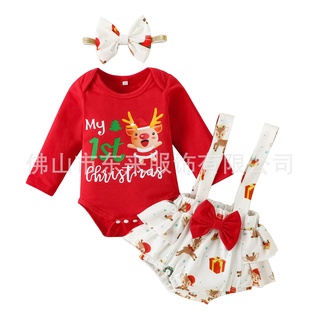 SÉT NOEL 3 chi tiết chân váy, áo liền thân,nơ cho bé gái hàng đẹp