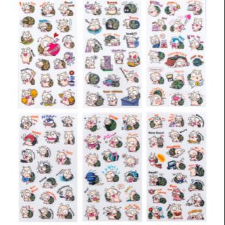 Set 6 tấm sticker ốc sên dễ thương ST01