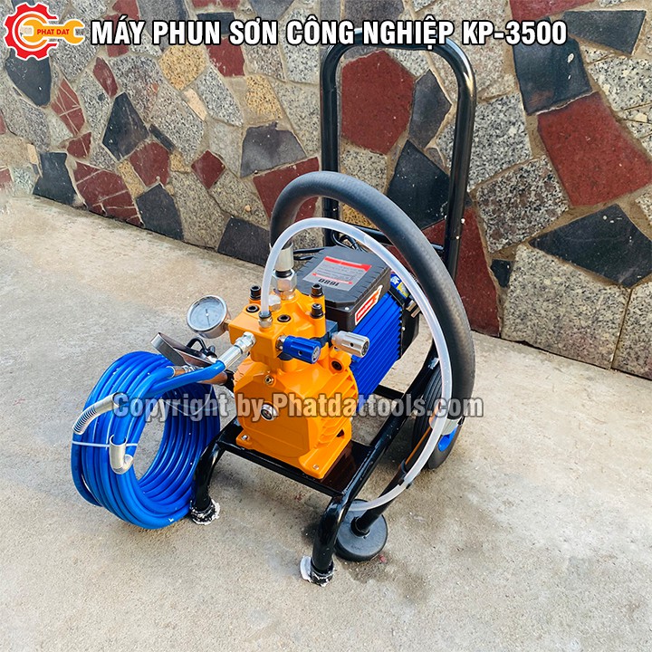 Máy Phun Sơn Công Nghiệp KP-3500-Công Suất 3500W-Đầy Đủ Phụ Kiện-Bảo Hành 12 Tháng