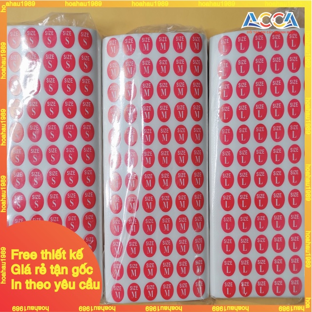 [HÀNG MỚI VỀ] 70 MIẾNG TEM DECAL DÁN SIZE MÀU ĐỎ_TEM DECAL SIZE DÁN QUẦN ÁO_DECAL DÁN SIZE S M L ĐẾN SIZE 4XL_NHẬN IN