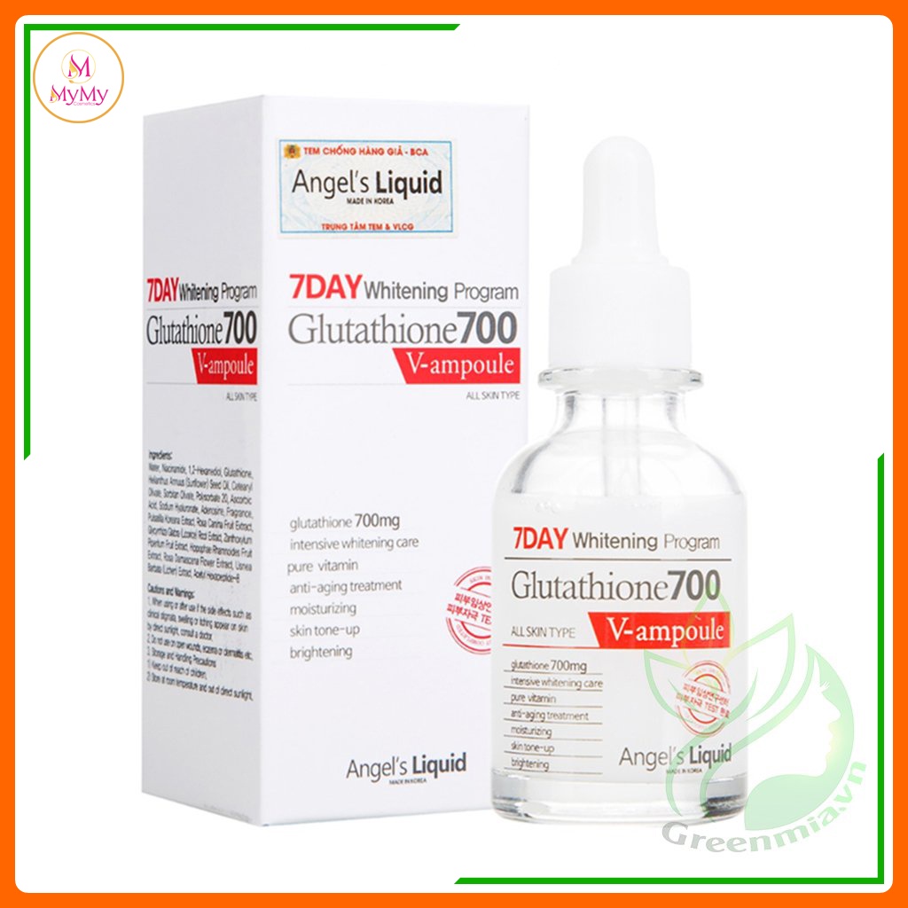Serum huyết thanh trắng da 7day Whitening Progam Glutathione 700 V-ampe - Serum trắng da [CHÍNH HÃNG
