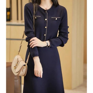Váy dài tay len cao cấp
