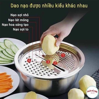 ❌❌sét rổ nạo inox 3in1 siêu tiện lợi hot hit
