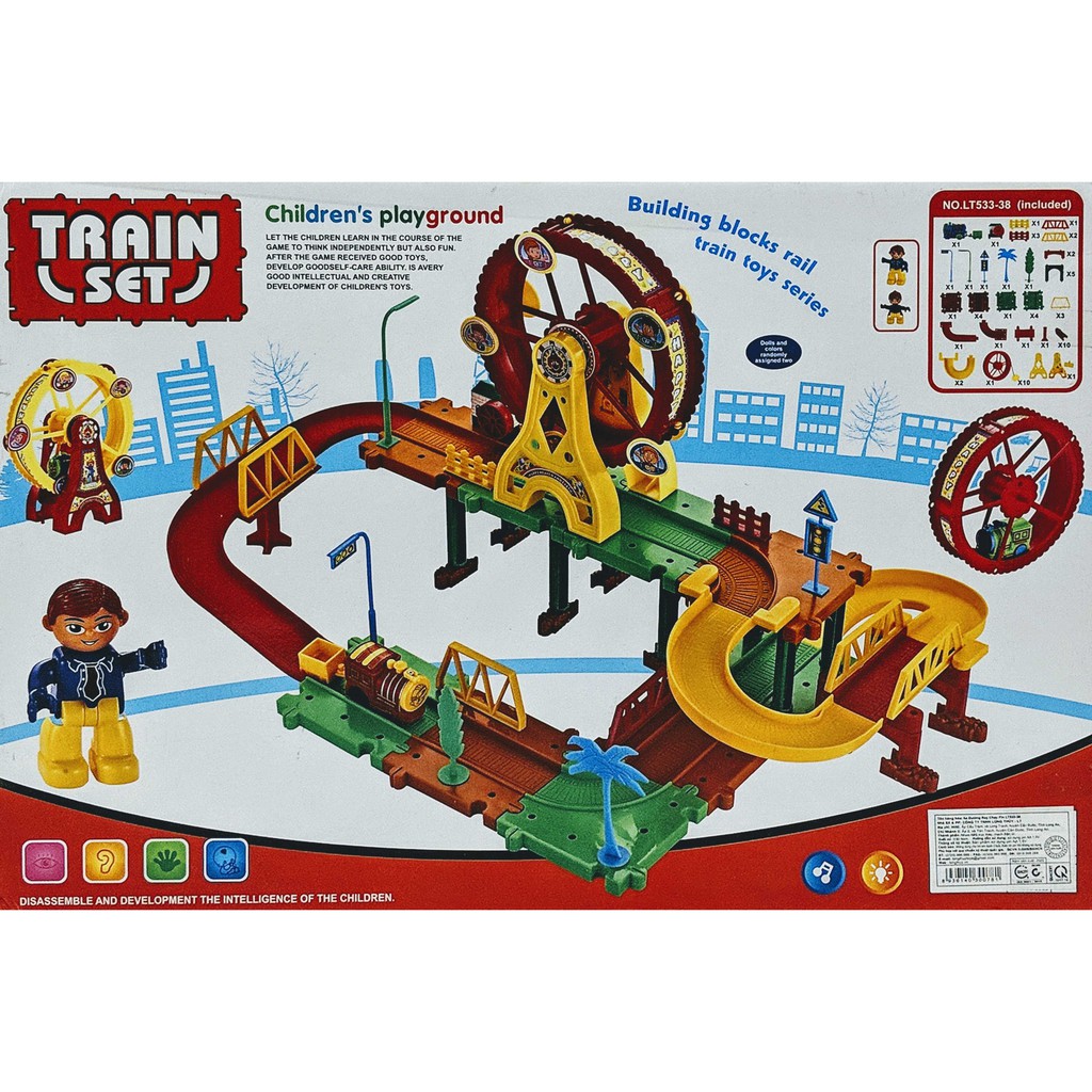 [MÔ HÌNH LẮP RÁP] Đường sắt tàu hỏa TRAIN SET - Mô hình giao thông xe lửa