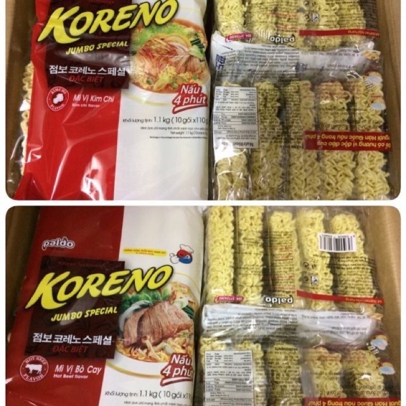 Mì koreno Jumbo. combo 2 túi.2kg. 20gói. date 02.2022 | BigBuy360 - bigbuy360.vn