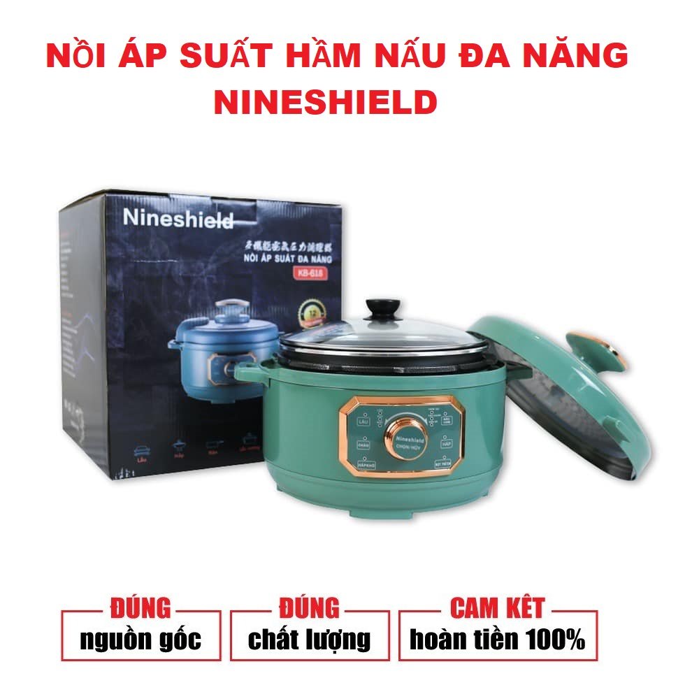 NỒI ÁP SUẤT 4L ĐA DỤNG NINESHIELD KB-618B CHÍNH HÃNG