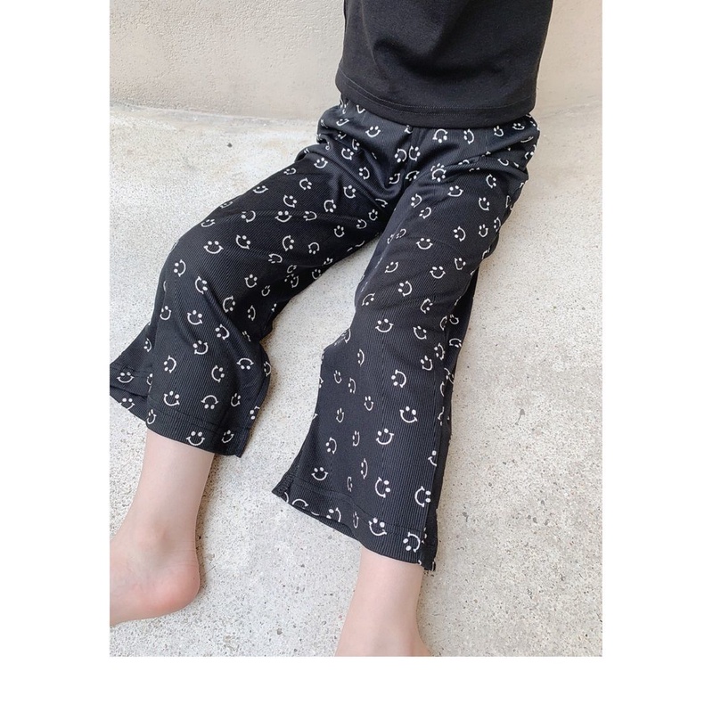 [Babycat] Hàng Có Sẵn Quần Ống Rộng Bằng Lụa Lạnh Phong Cách Hàn Nhật Mùa Hè Chống Muỗi Phong Cách Phương Tây Dành Cho Bé Gái