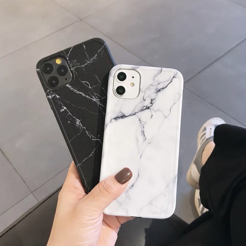 Ốp lưng iphone Vân Đá Nhựa Dẻo Mịn IMD