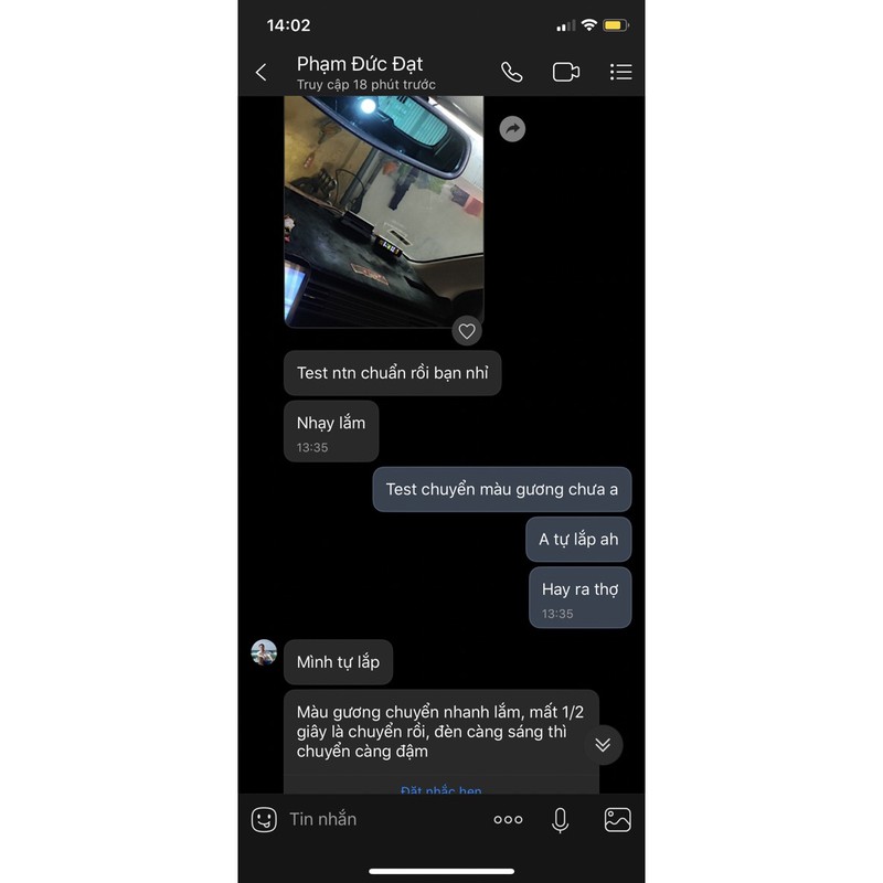 Gương điện chống chói