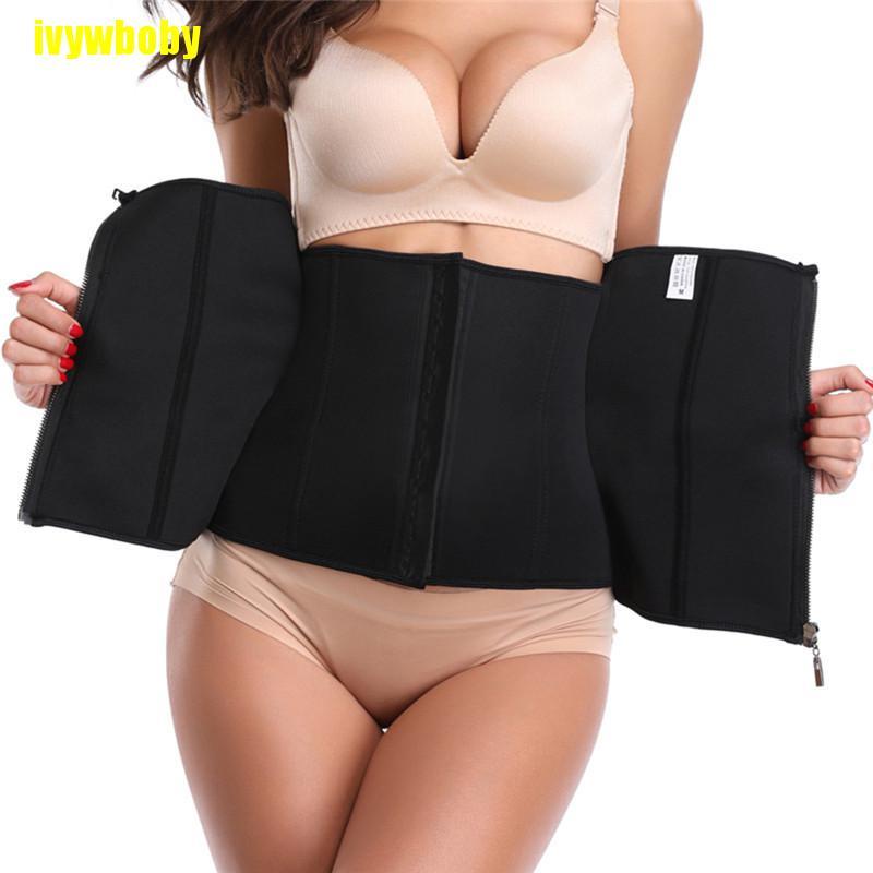 Đai Nịt Bụng Định Hình Eo Thon Bằng Cao Su Latex Có Khóa Kéo