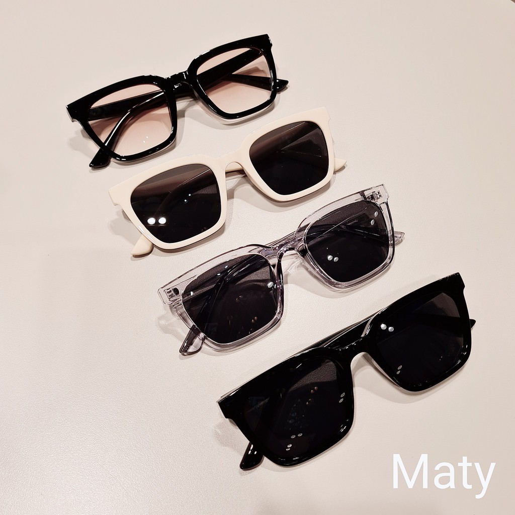 Đẹp Kính râm nam nữ Lilyeyewear mắt vuông nhựa cao cấp thời trang BST Hè Maty Nancy Eyes