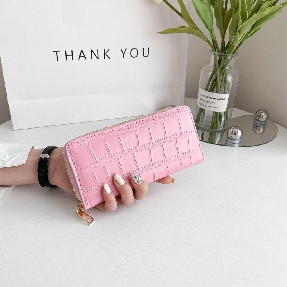 Ví Da PU Nhiều Ngăn Đựng Tiền Xu Đa Năng Phong Cách Hàn Quốc Dành Cho Nữ