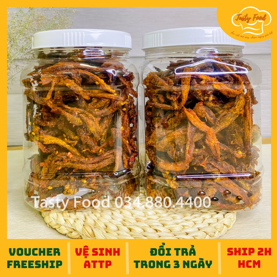 [Hũ vuông] 1KG Khô Bò Xé Sợi Tasty Food | Khô Bò Thật 100% - Khô Bò Hồng Ngự | BigBuy360 - bigbuy360.vn