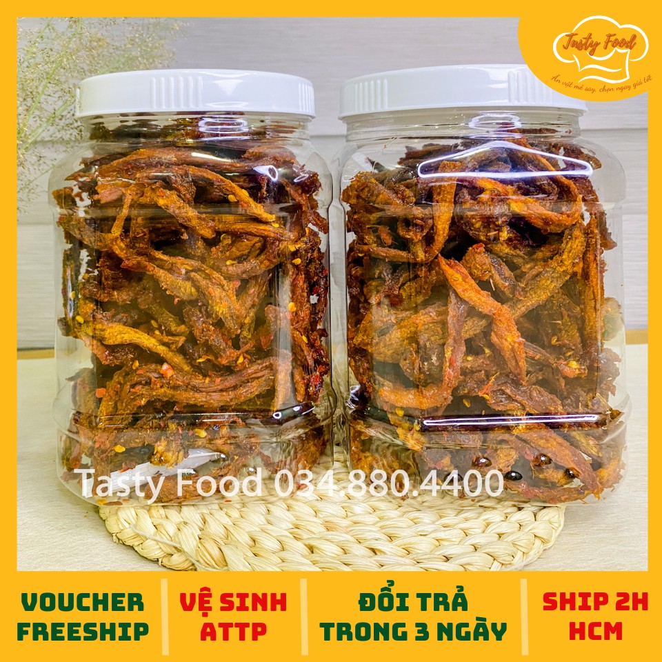 [Hũ vuông] 1KG Khô Bò Xé Sợi Tasty Food | Khô Bò Thật 100% - Khô Bò Hồng Ngự | BigBuy360 - bigbuy360.vn