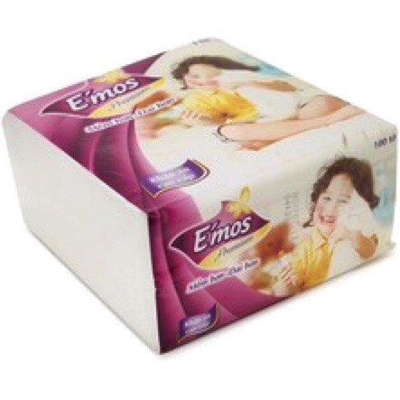 Thùng 30 gói giấy ăn Emos cao cấp siêu dai siêu mịn