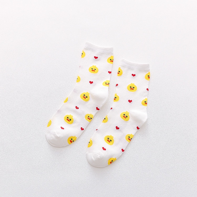 Vớ nữ Mivino tất nữ cổ cao họa tiết hình gấu dễ thương TN91