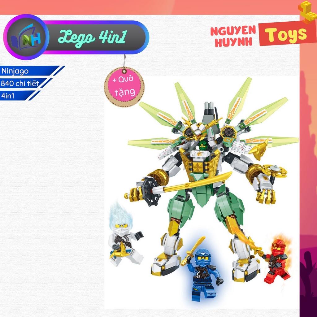 Mô hình lắp ráp Lego chủ đề NINJA GO (NO.2015) - Đồ chơi lắp ráp thông minh, sáng tạo