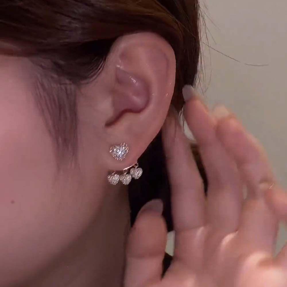 Bernardo Bông Tai Hình Trái Tim Thời Trang Dành Cho Nữ|Khuyên Tai Nữ Hình Giọt Nước Thời Trang