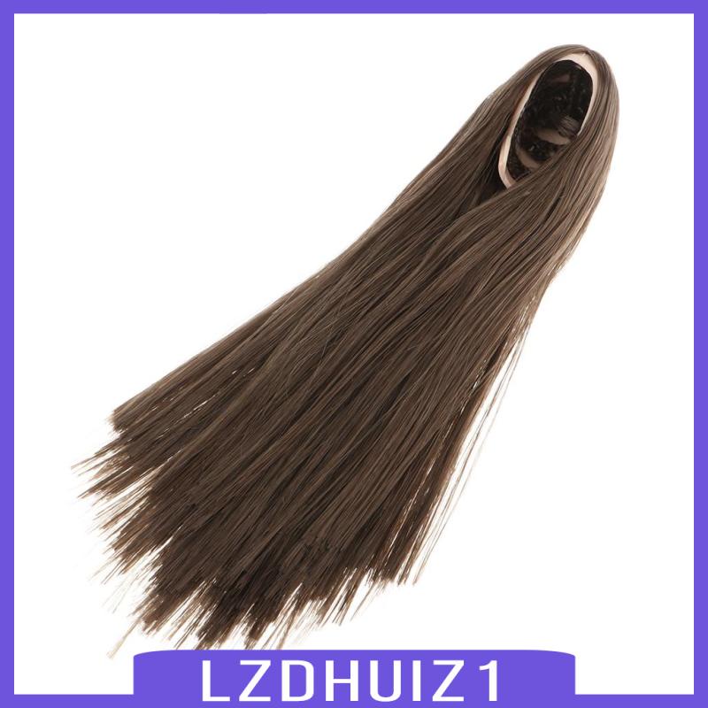 Tóc Giả Thẳng Dài 15cm Màu Xám Cho Búp Bê BJD 1 / 6