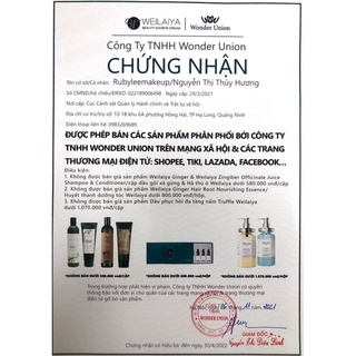 Dầu gội gừng Weilaiya mini