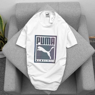 Áo phông phản quang Pumma cực phẩm Áo phông cotton chất đẹp mát, áo unisex, áo phông trắng đen