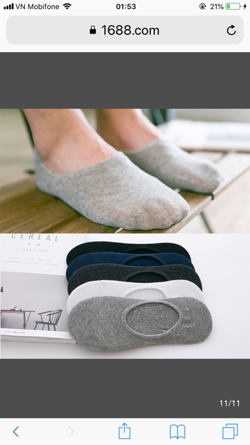 Vớ, tất đi giầy lười nam 2020 - có chống tụt gót | BigBuy360 - bigbuy360.vn