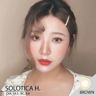 Lens Brown Tây size mini / Kính áp tròng không độ