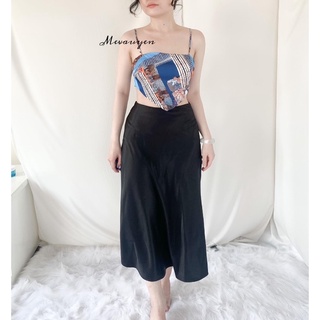 Chân váy lụa Mevauyen