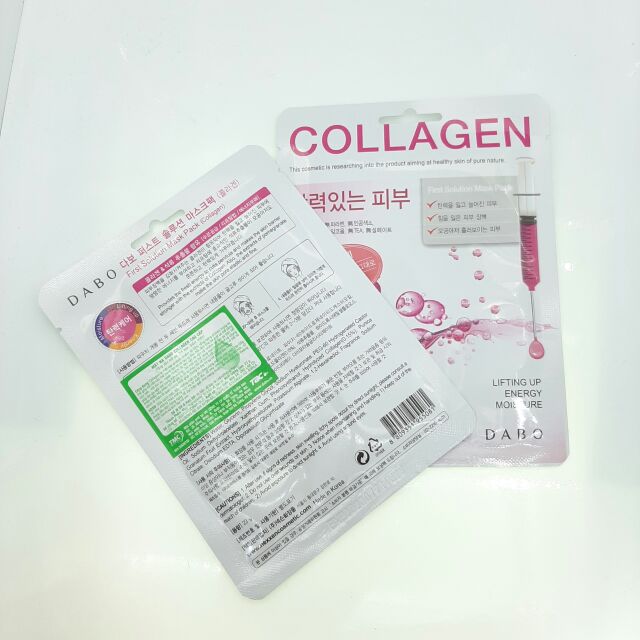 10 Miếng Mặt Nạ giấy Collagen Dabo Chống lão hóa, tái tạo da Hàn Quốc