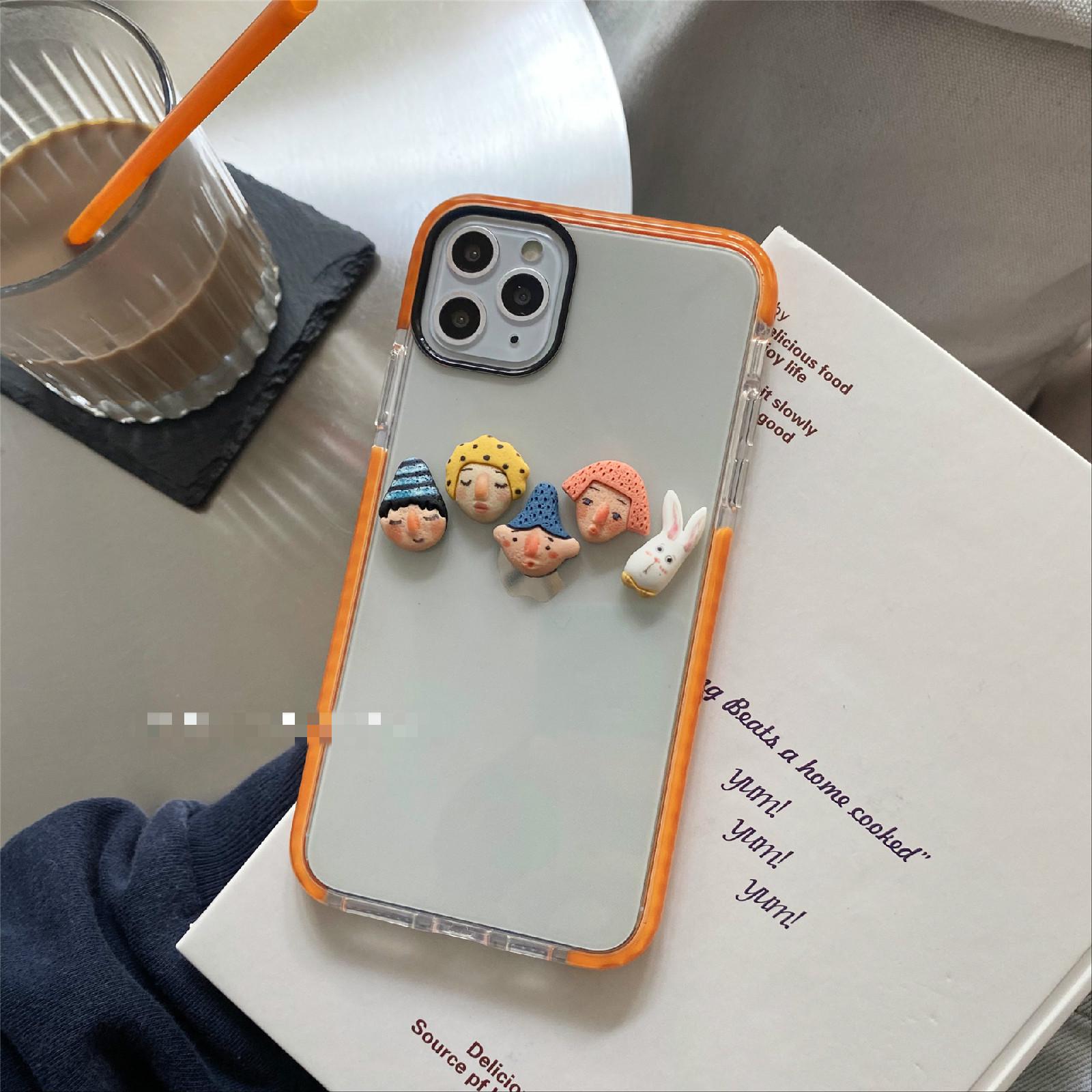 Ốp Điện Thoại Silicon Mềm Hình Búp Bê Đơn Giản Cho Iphone 12 11 7plus 8 Xr Xsmax | BigBuy360 - bigbuy360.vn