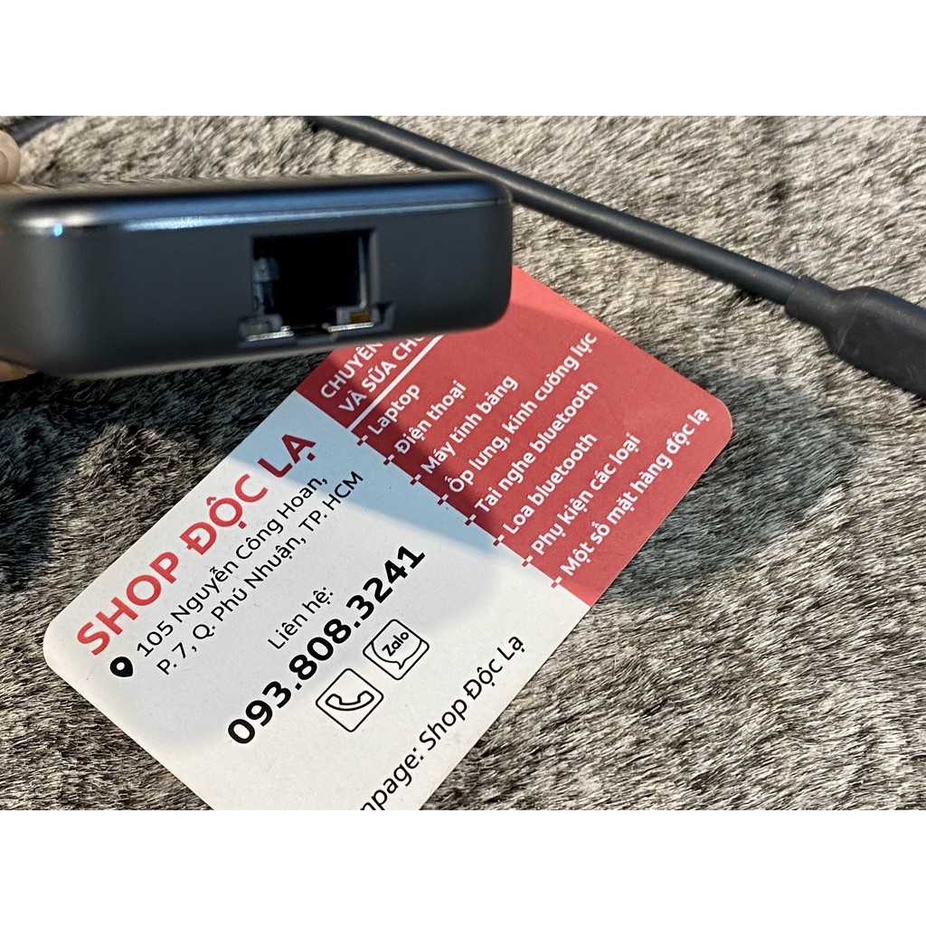 Bộ chuyển đổi Anker USB-C 7-in-1 USB-C PD Ethernet Hub A8352