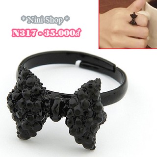 Nhẫn kiễu nơ đáng yêu (kéo sang phải xem thêm mẫu)