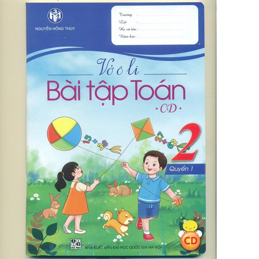 Sách - Vở ô li bài tập toán lớp 2 - Cánh Diều - kèm 1 bút chì