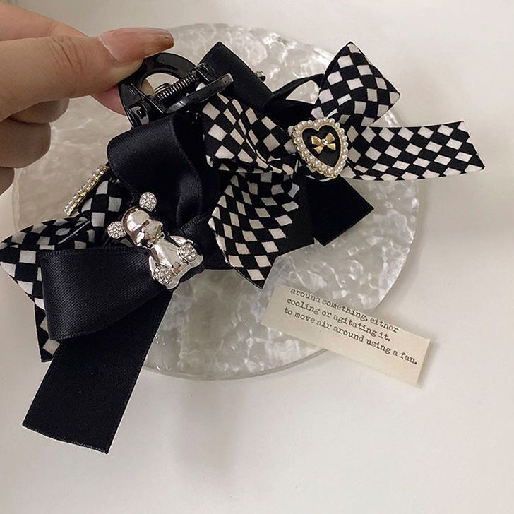 Kẹp Tóc Nơ Lớn Thời Trang Mùa Thu Cao Cấp Cho Nữ