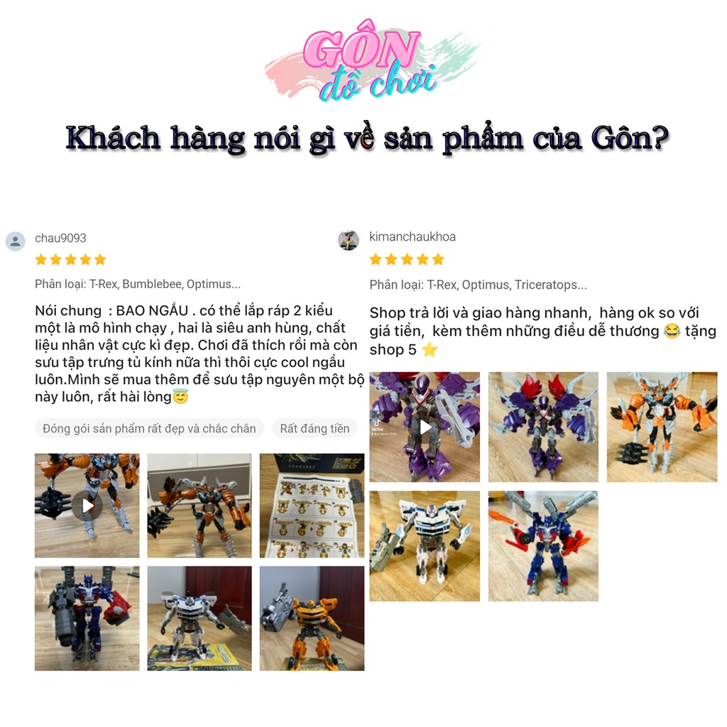 Đồ chơi xe lắp ráp Robot biến hình Transformer Optimus Prime - Bumblebee ô tô cho bé trẻ em Gôn đồ chơi