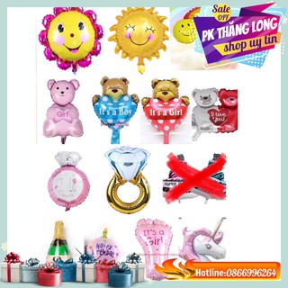 Bóng Bay Hoạt Hình size 25cm Trang Trí Sinh Nhật - Trang Trí Cưới - Phụ Kiện Trang Trí