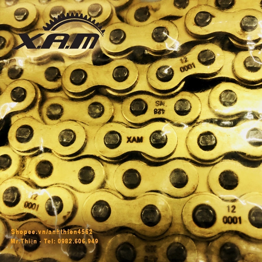 Sên XAM Vàng, Chính hãng cho Exciter 135-150/ Winner Công nghệ Nhật Bản, cực bền