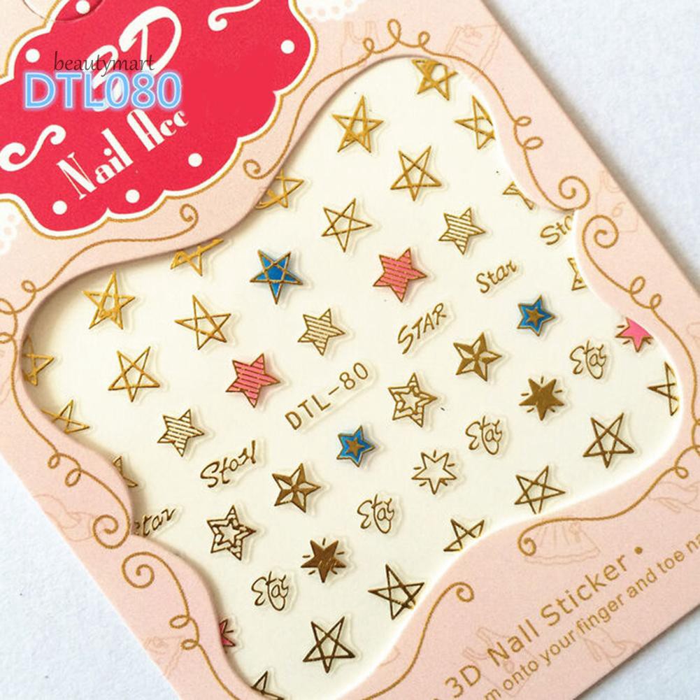 [Hàng mới về] Miếng dán trang trí móng tay nghệ thuật