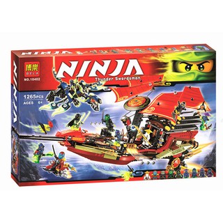 Lắp ráp Ninja Lắp ráp Ninja chiến đấu - Thuyền rồng của sư phụ Ninja 10402 - 1265 chi tiết