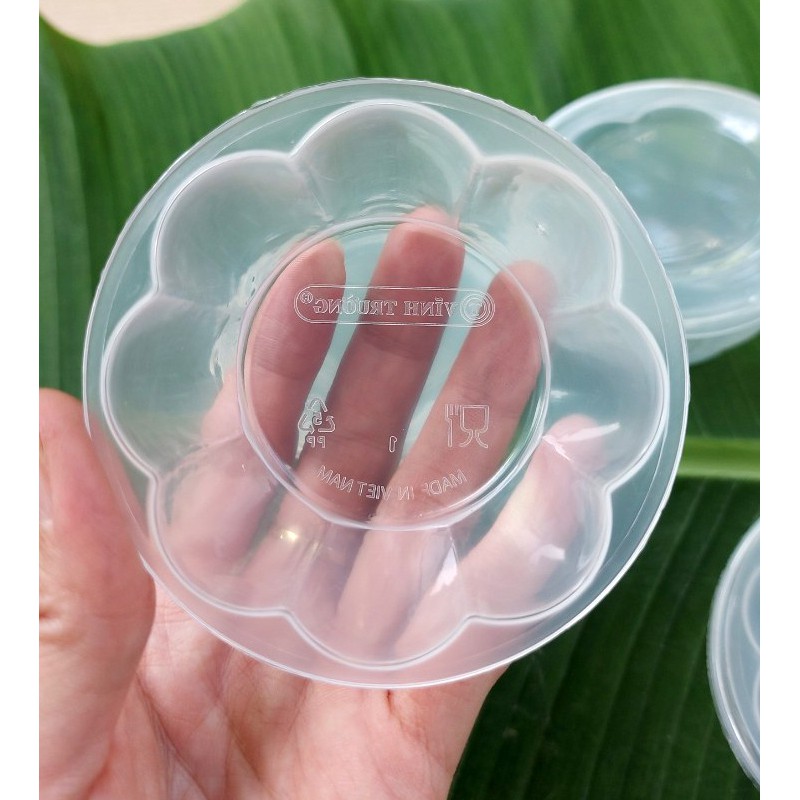 Khuôn Bánh Flan Có Nắp Hình Trái Tim Hình Bông Hình tròn combo 100 hộp