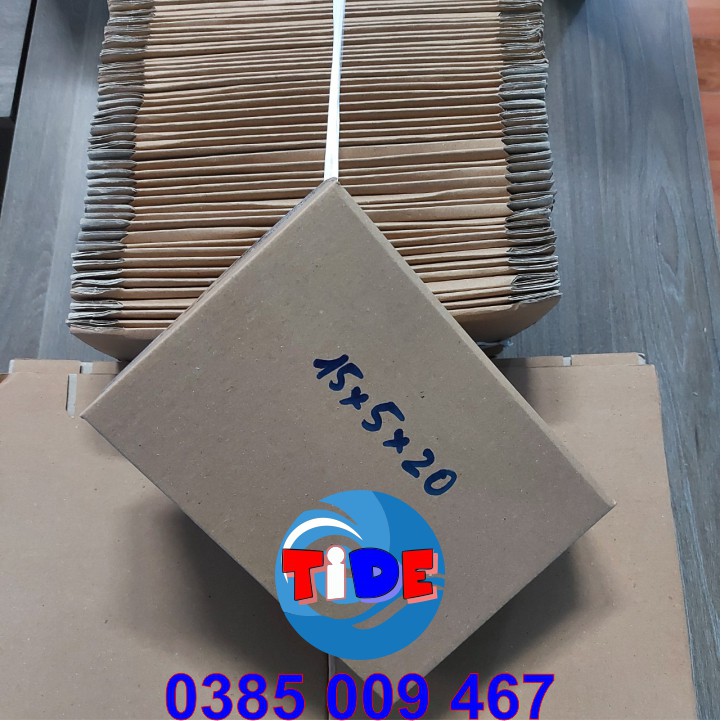 Hộp carton (50 chiếc 20cm x 15cm x 5cm) – Dùng trong công tác đóng hàng hỗ trợ vận chuyển - Hộp COD