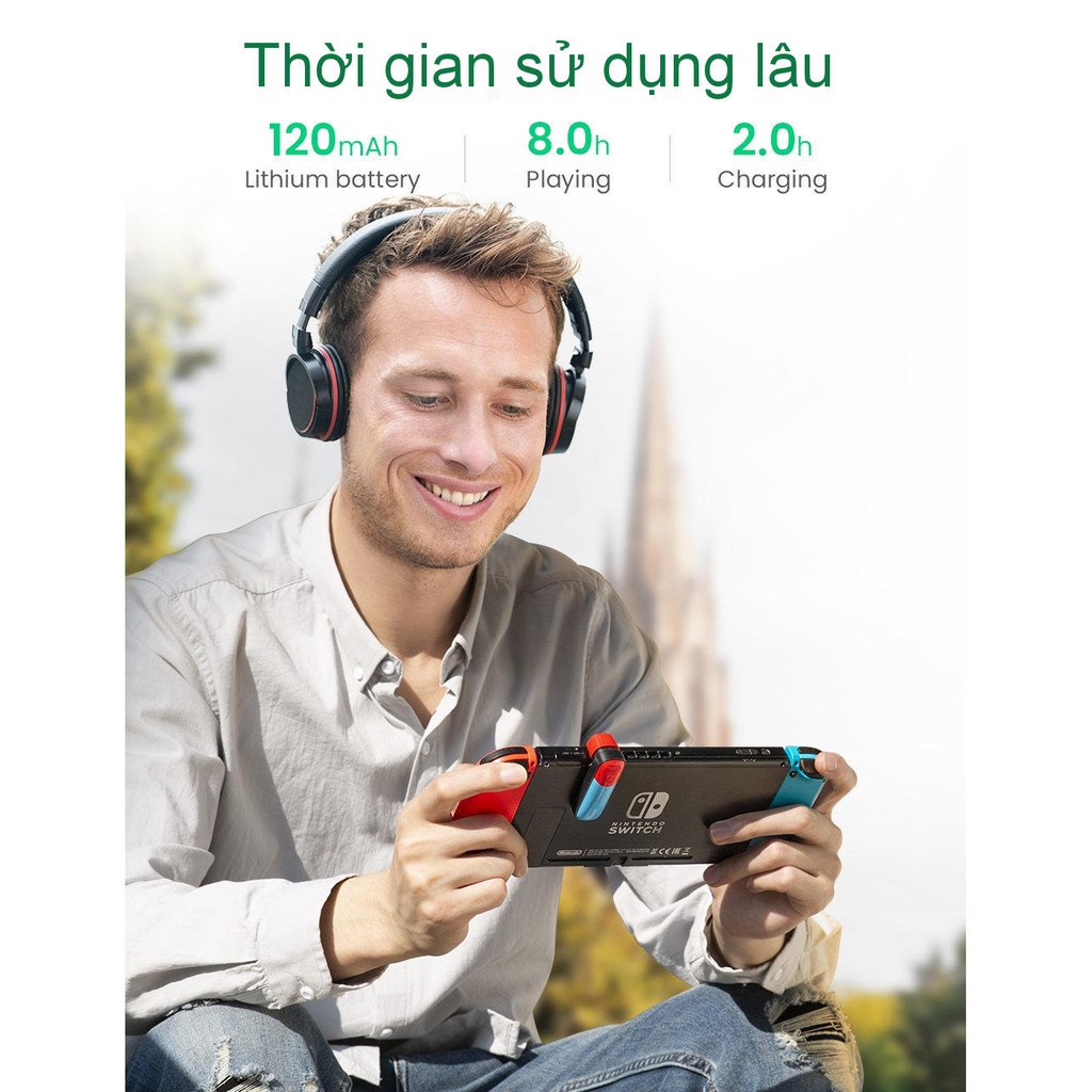 Bộ phát Bluetooth cho máy chơi game Nintendo Switch hỗ trợ APTX Low Latency UGREEN 80188